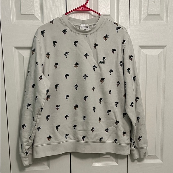 Lacoste Other - Lacoste Men's White Patterned Sweater